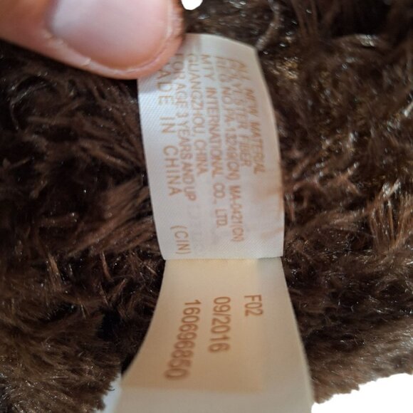 Dan Dee Brown Bulldog Shar Pei Plush Stuffed Animal Large - Picture 7 of 7